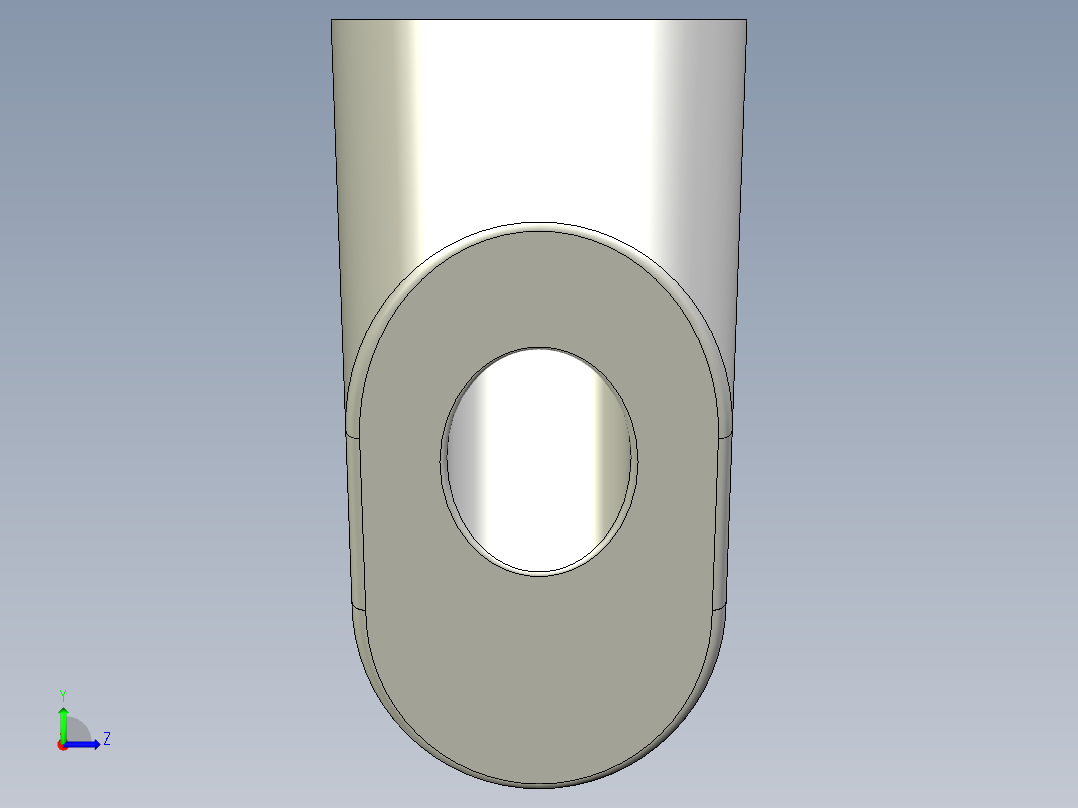 取手(鋁合金)(B)RS-3D多系列多零件图纸模型左视图