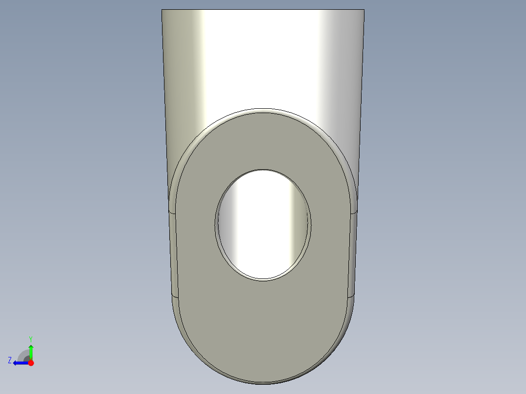 取手(鋁合金)(B)RS-3D多系列多零件图纸模型右视图
