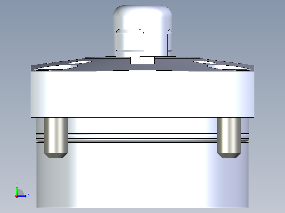 KOSMEKSFK3150-G多系列多零件图纸模型左视图
