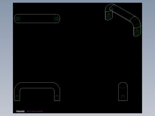 取手(鋁合金)(C)MO-2D多系列多零件图纸模型