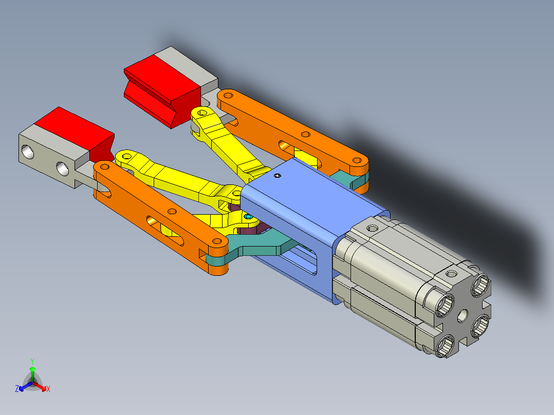 机械爪 3D图纸 (43)正等轴测图