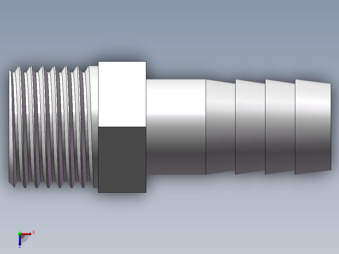 水管接头-有边 [DN15X16]俯视图
