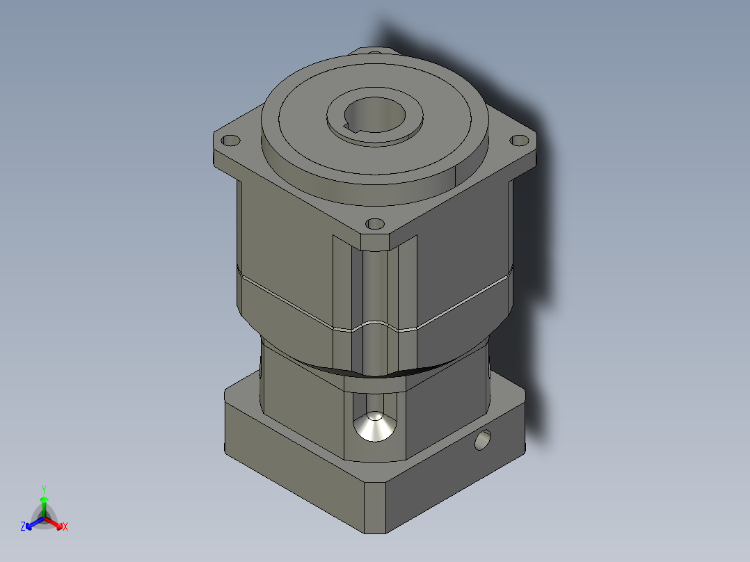 斜齿孔PGH142T-L2 22-110-145-M8 130WZ.STEP正等轴测图