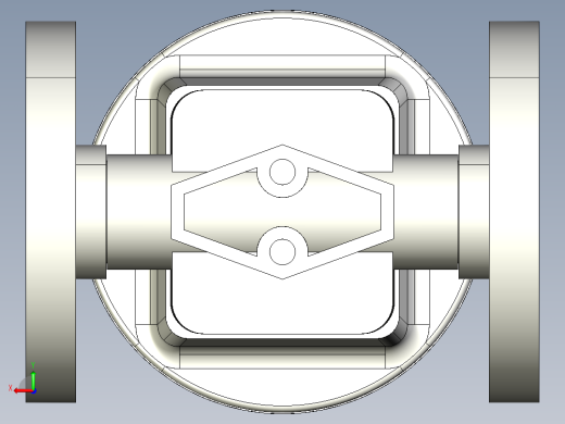 12DKMOACCP NO-DA 气动隔膜阀、常开型双作用，固定法兰，钻孔ANSI B16.5条款150 # FF。面对面根据EN 558-1 PVC-C后视缩略图