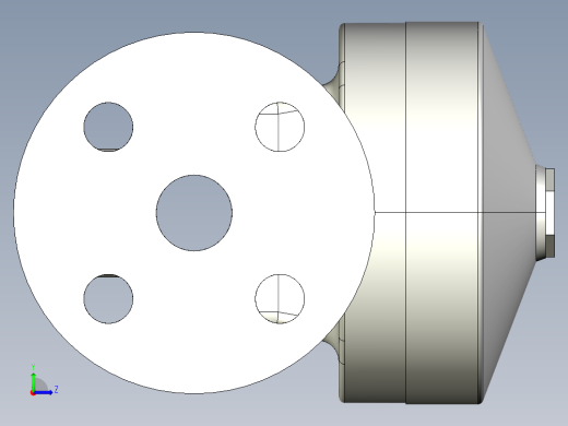 12DKMOACCP NO-DA 气动隔膜阀、常开型双作用，固定法兰，钻孔ANSI B16.5条款150 # FF。面对面根据EN 558-1 PVC-C左视缩略图