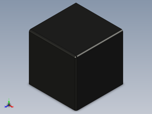 型材-BR 30X30 CORNER BRACKET SQUARE CAP KJN517282正等轴测缩略图