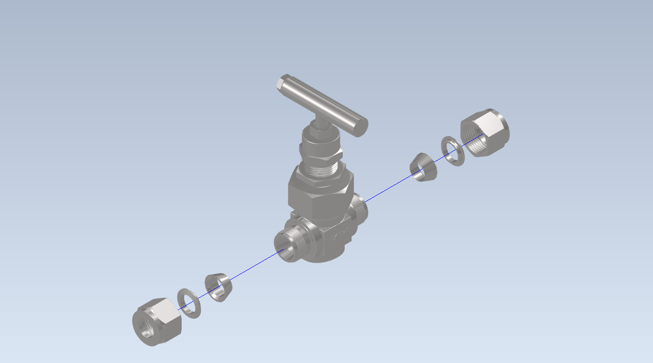 用于高要求的带联管螺母的针形阀–GB系列