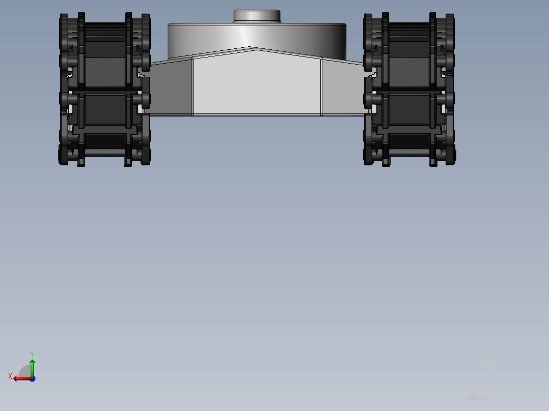 under carriage履带底盘结构后视图