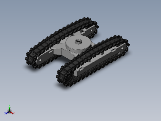 under carriage履带底盘结构正等轴测缩略图