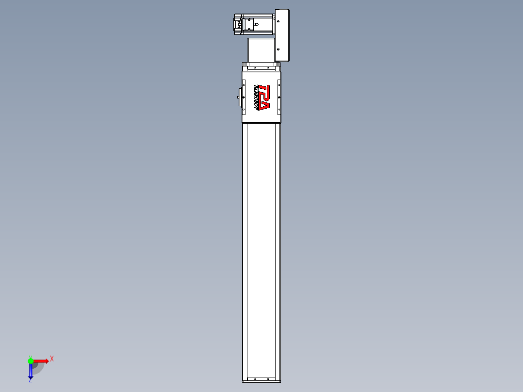 同步带全封闭直线模组TPA-HCB-110D-90-L700-ML-C-P40-N3俯视图