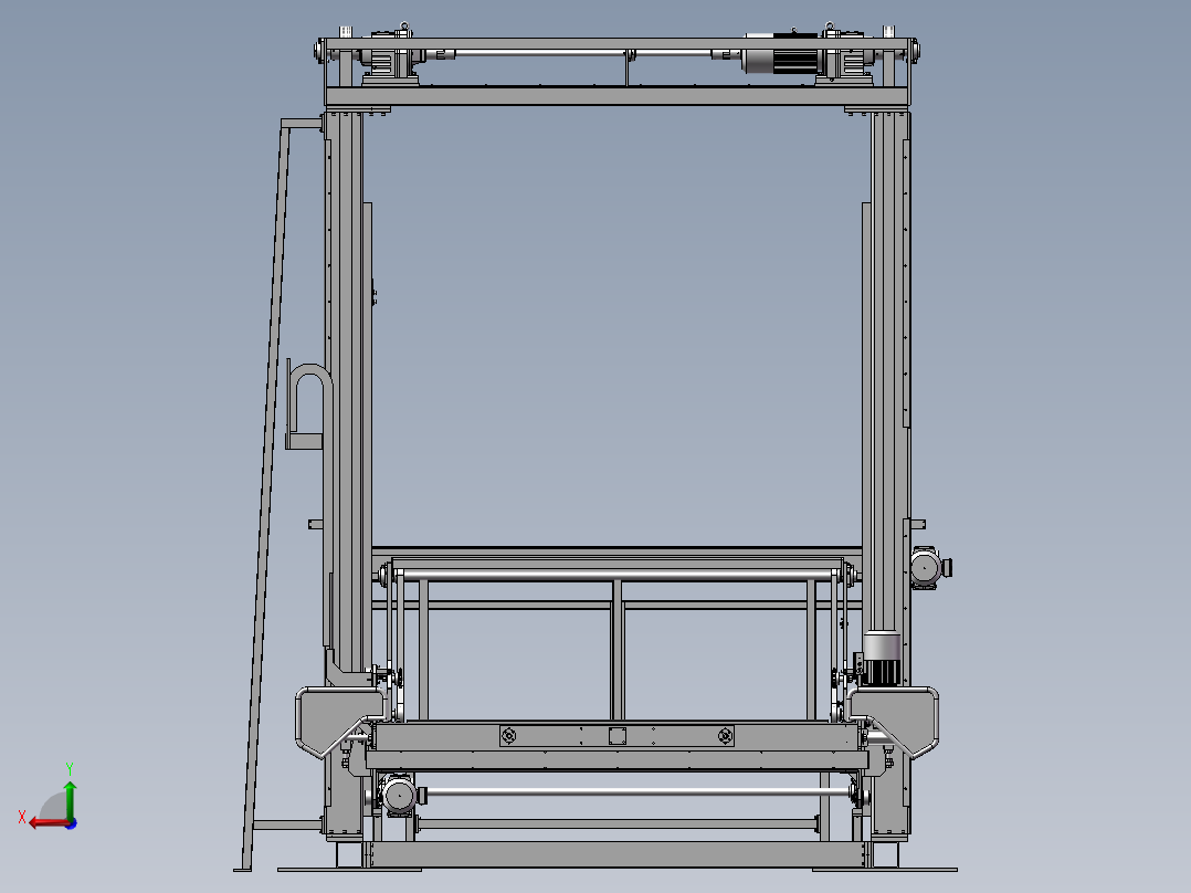 龙门码垛机后视图