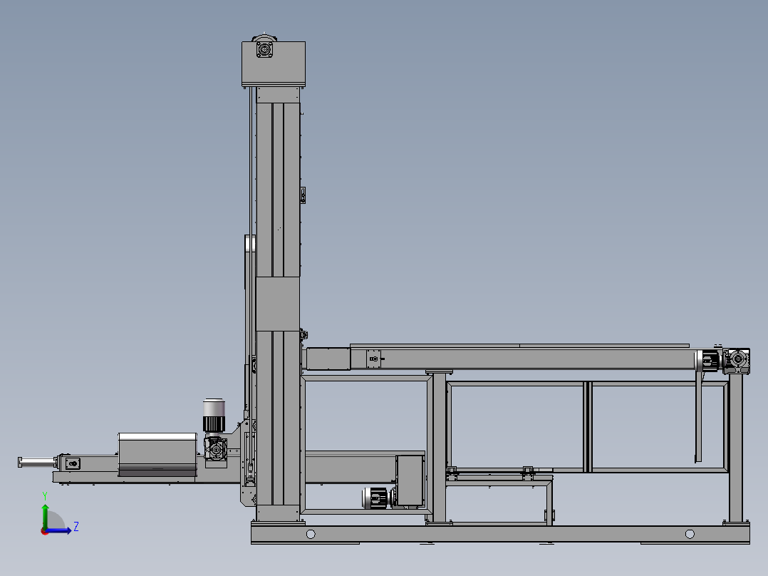 龙门码垛机左视图