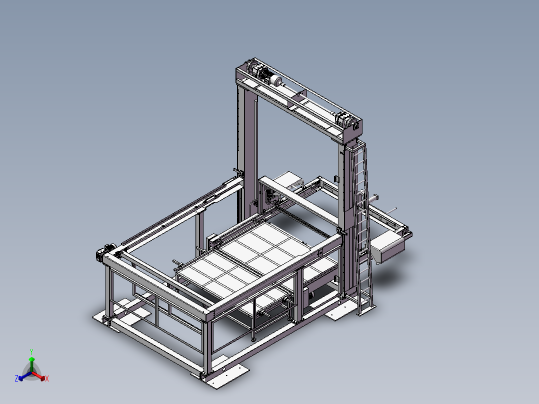 龙门码垛机正等轴测图