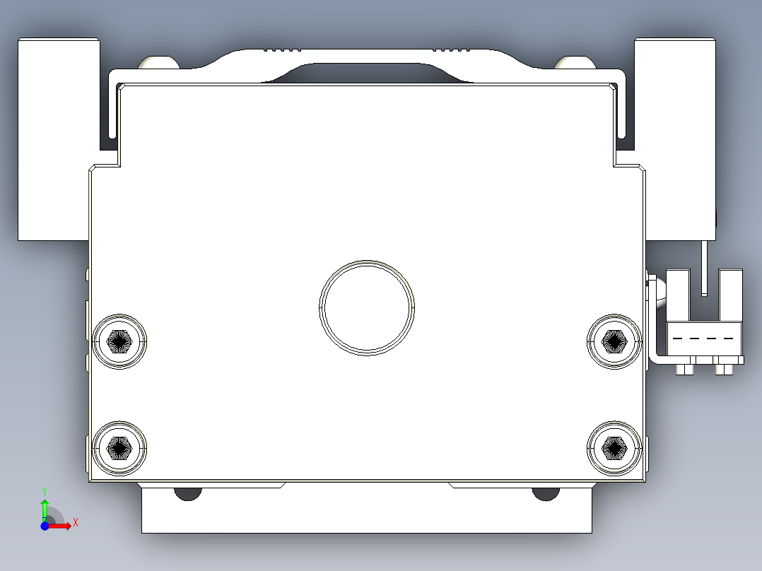 TPA-KNR-100E-2020C-L300A1-M-H75-N3线性模块铝制底座前视图