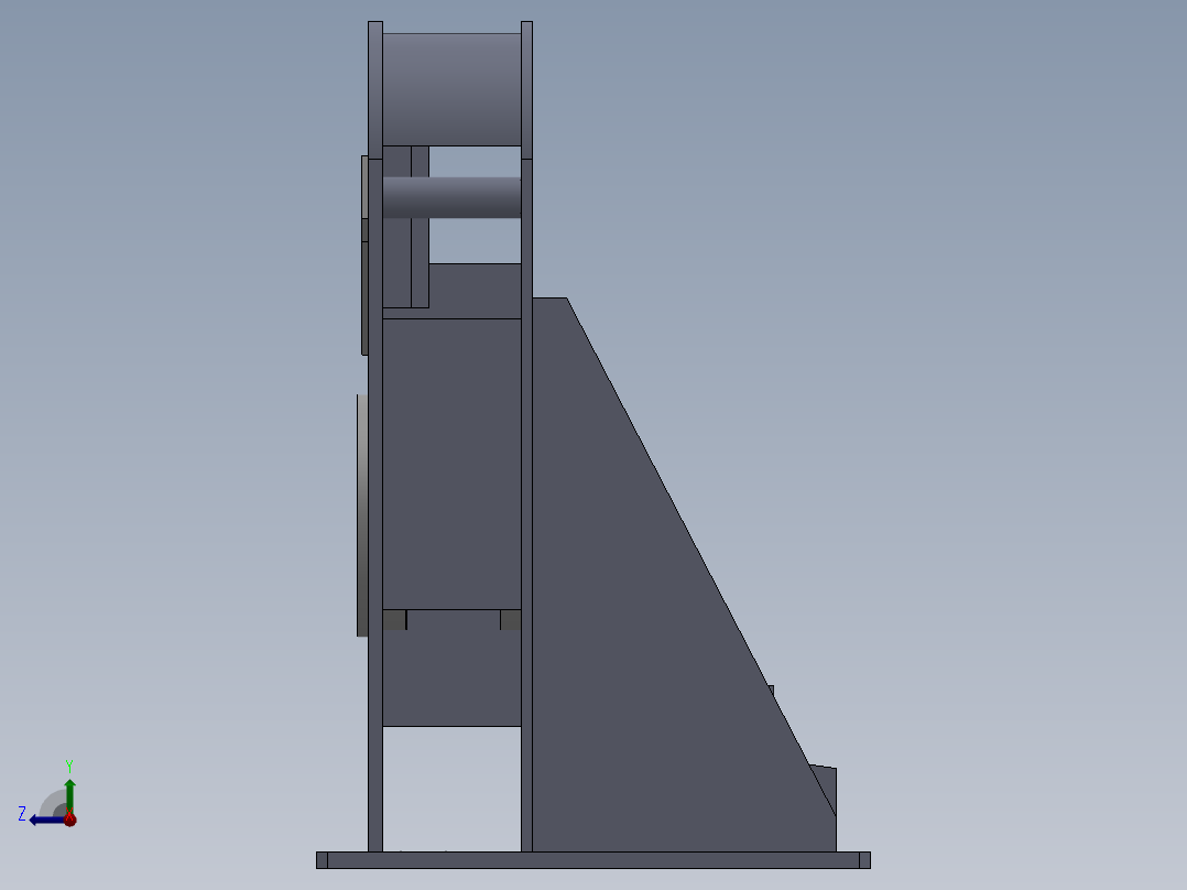 铅带卷带机sw20可编辑右视图