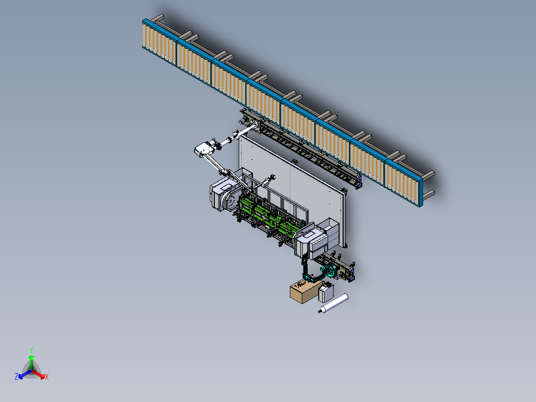 车体框架机构的机械手焊接与取料模拟