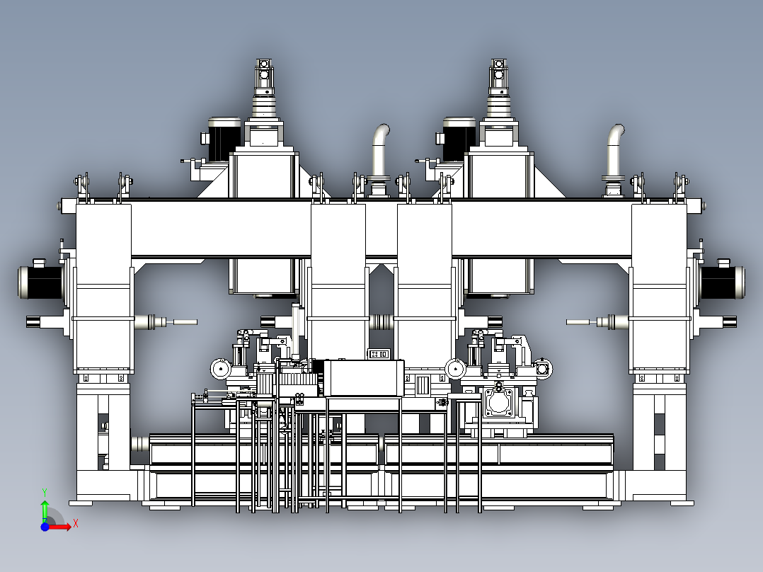 传感器接线检测装盒机前视图