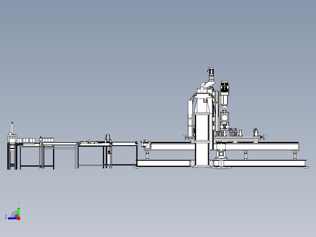 传感器接线检测装盒机右视图