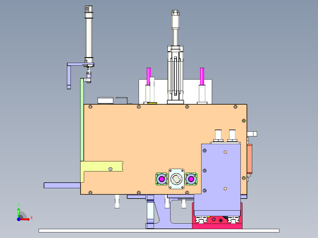 HF-900 烘焙面团多头分切成型机前视图