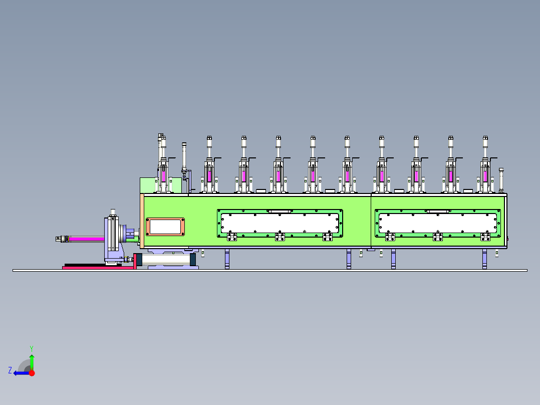 HF-900 烘焙面团多头分切成型机右视图