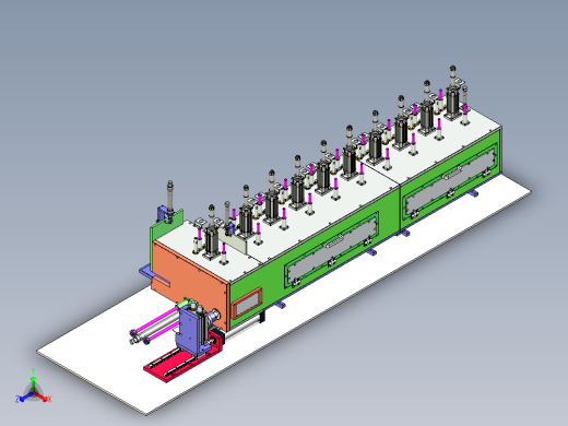 HF-900 烘焙面团多头分切成型机正等轴测缩略图