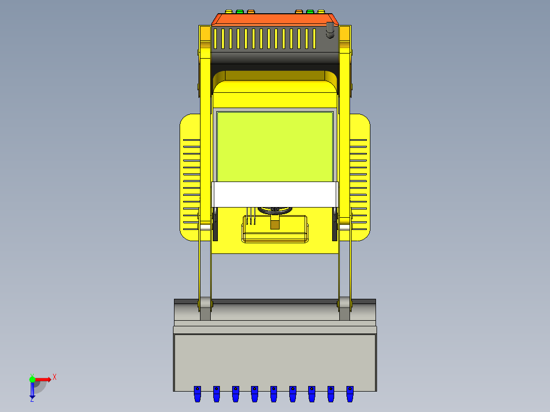 B3003802-山猫装载机俯视图