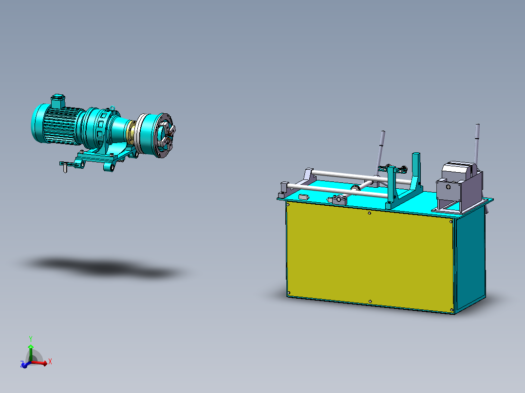 数控机床、滚螺纹机床3D数模图纸 Solidworks设计