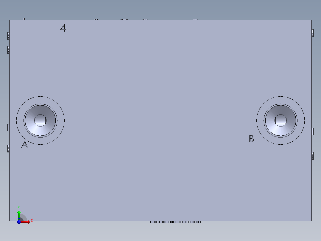 液压块 NG10 - NG6前视图