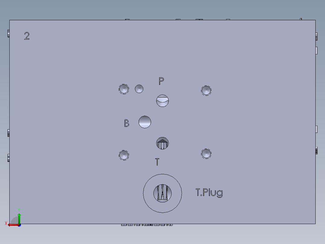 液压块 NG10 - NG6后视图