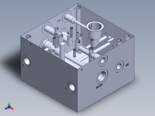 液压块 NG10 - NG6正等轴测缩略图