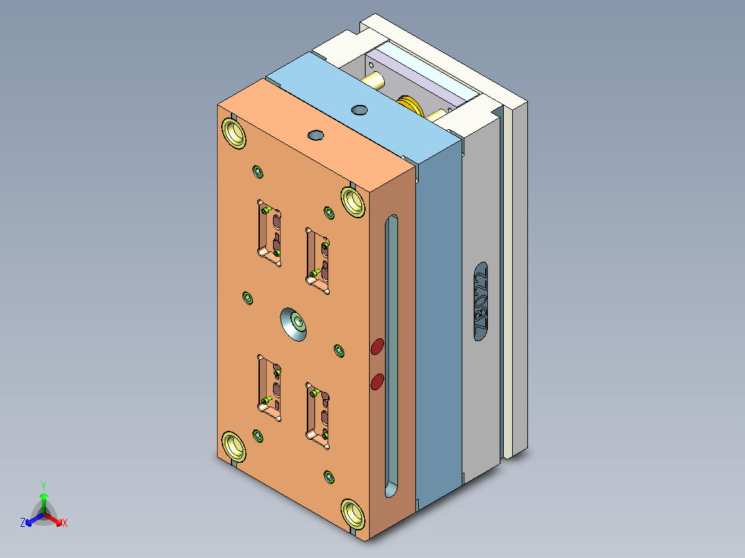 拖鞋架壳体（两板模）