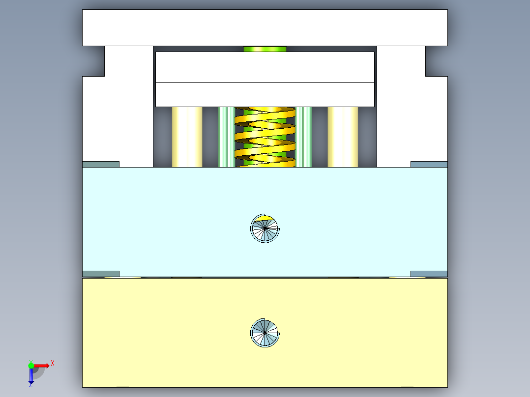 拖鞋架壳体（两板模）俯视图