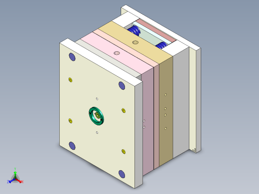 塑料桶盖注塑模
