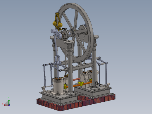 2缸蒸汽机2-cyl-antabular-steam-engine-模型格式为 sw stp后视缩略图
