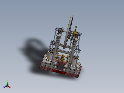 2缸蒸汽机2-cyl-antabular-steam-engine-模型格式为 sw stp正等轴测缩略图