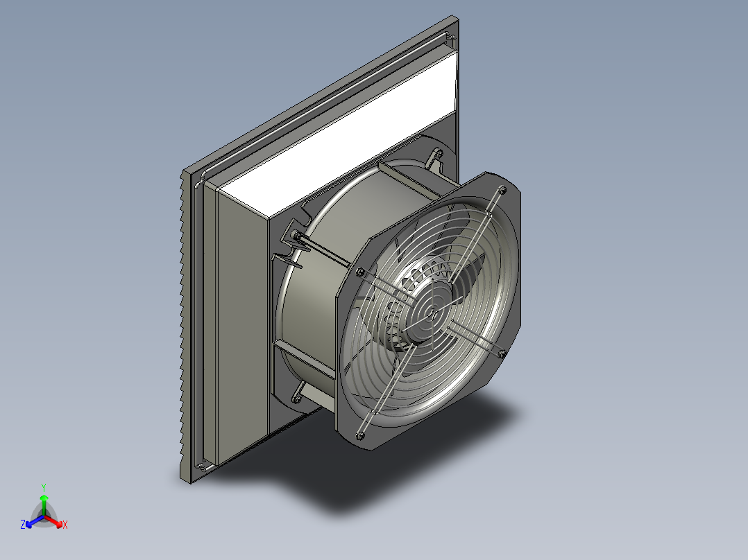 TX322A过滤风扇风扇及过滤器TX322A230正等轴测图