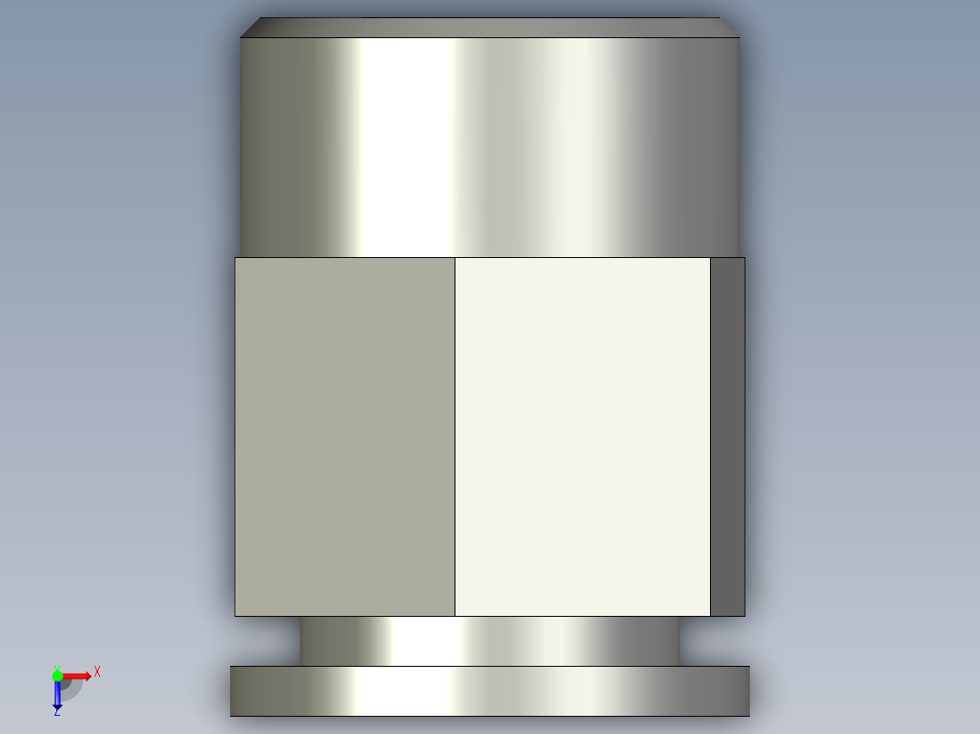 15T-RC6分-12直立接头俯视图