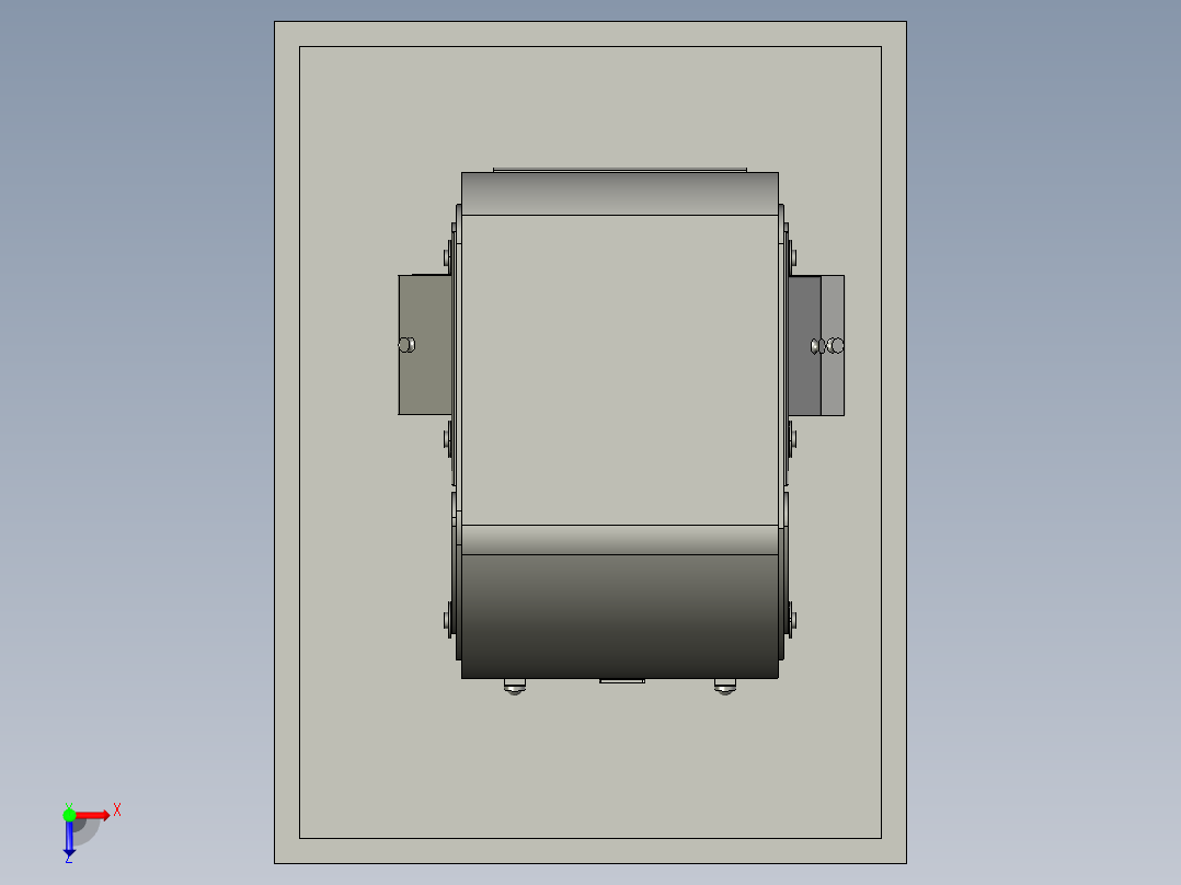 自主配送外卖机器人俯视图