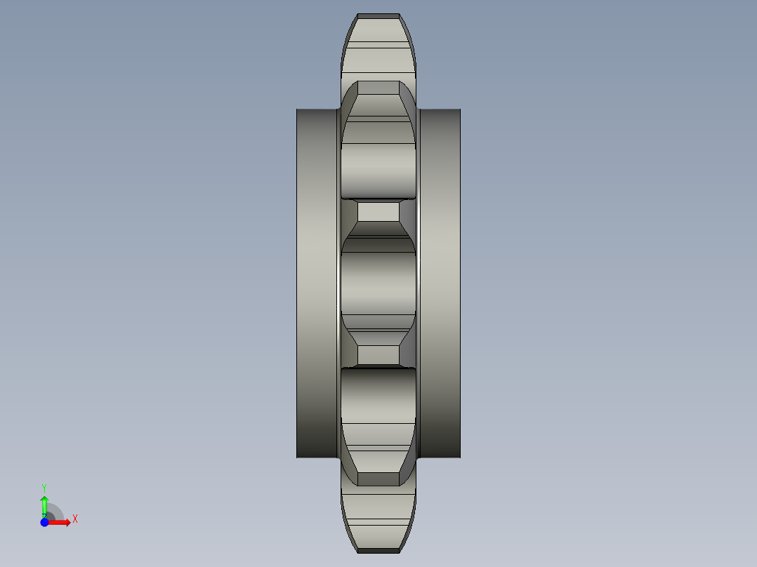 从动链轮16A-12前视图