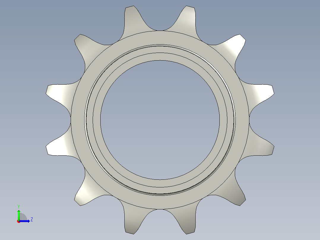 从动链轮16A-12左视图