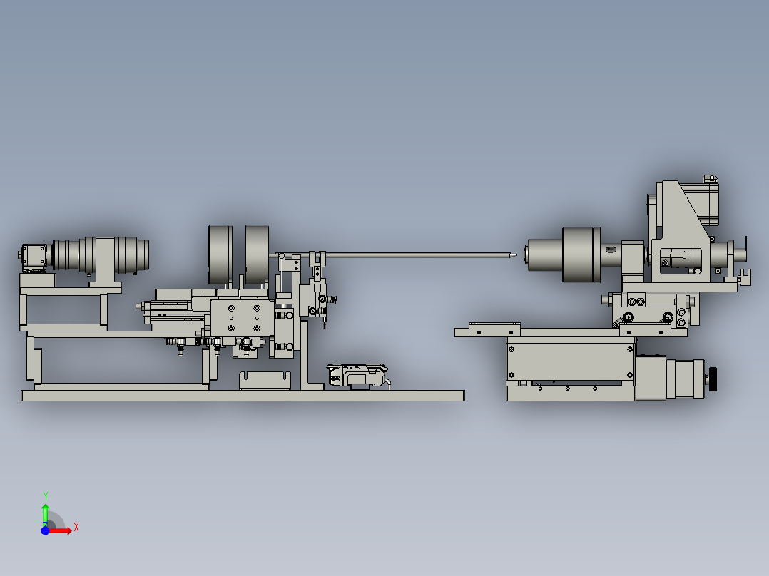 芯棒角度调整前视图