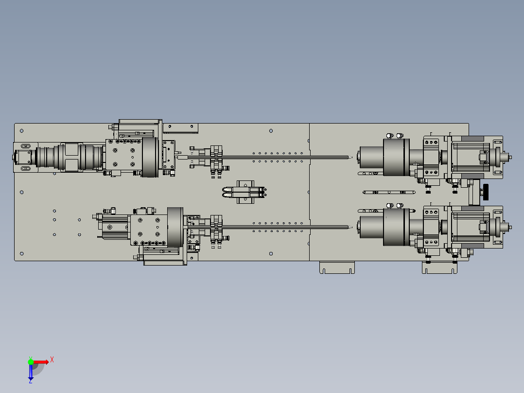 芯棒角度调整俯视图