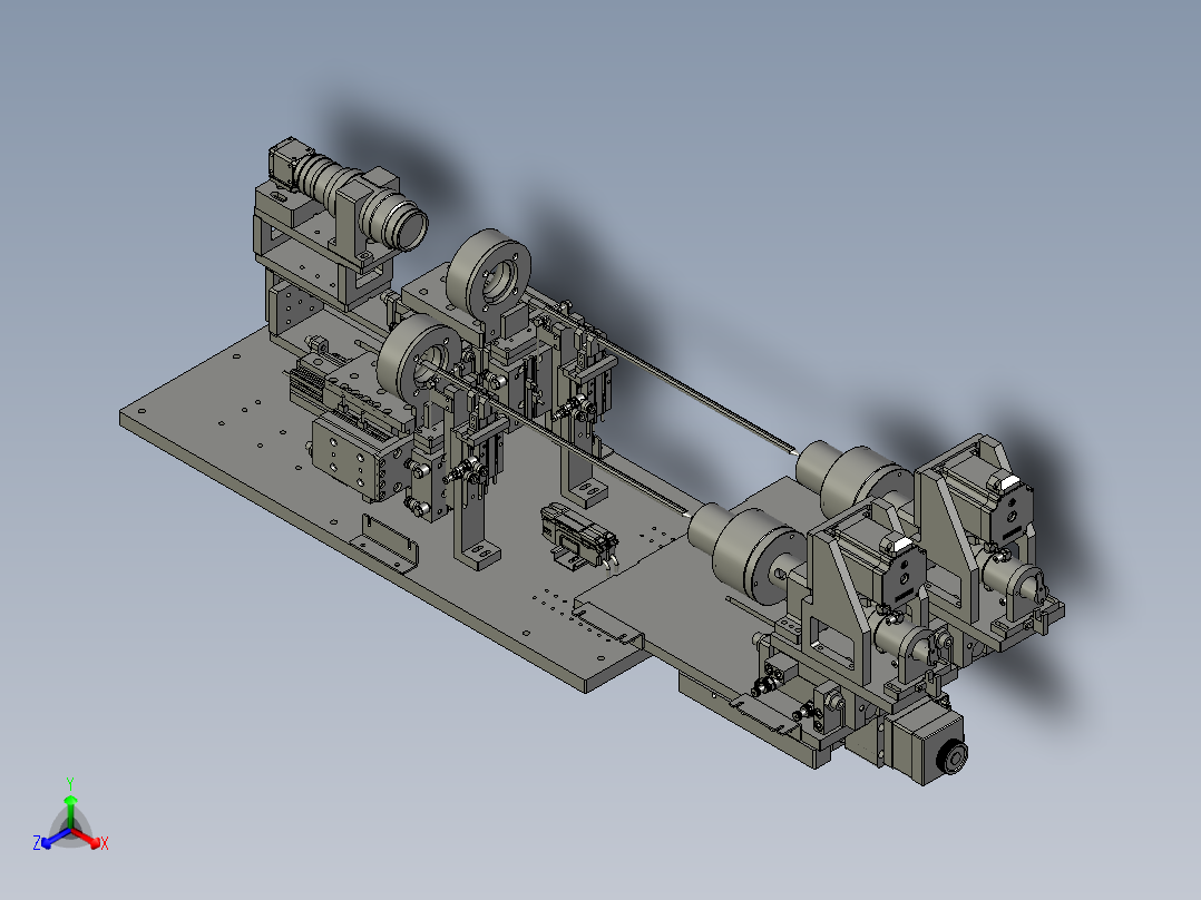 芯棒角度调整正等轴测图