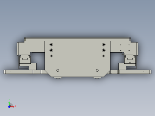 垛机行走轨道组合前视缩略图