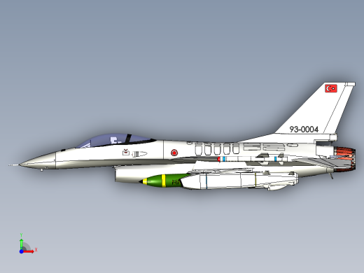F-16 战斗机猎鹰前视缩略图