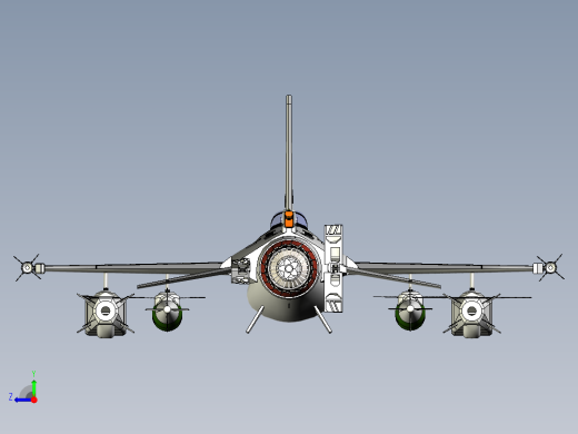 F-16 战斗机猎鹰右视缩略图