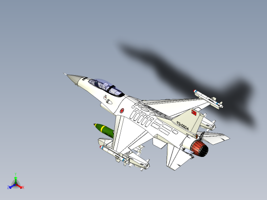 F-16 战斗机猎鹰正等轴测缩略图