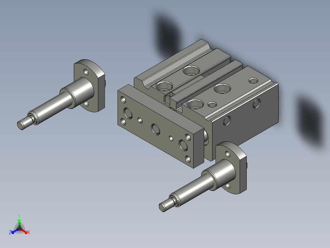 SAKN01-01900-3A0裁切定位组件1主视图