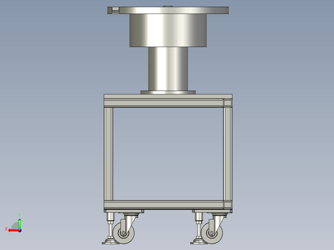料仓放置模组1后视图