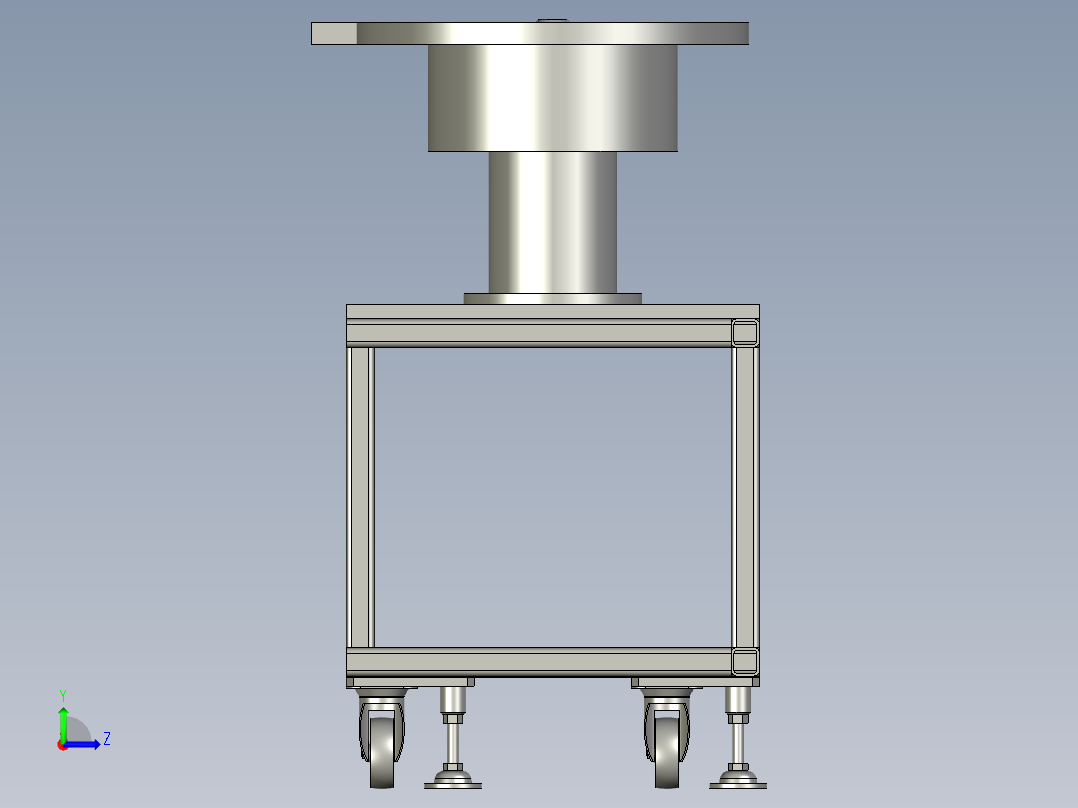 料仓放置模组1左视图